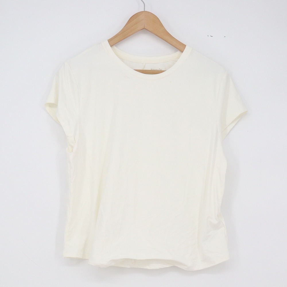Old Navy T-Shirt Womens XL StudioSmooth Off-White Go-Dry Active NWT Imperfect